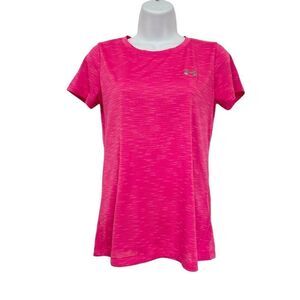 🔥4/$25 Under Armour Women’s Electro Pink Spacedye Short Sleeve Crew Neck T-Shir